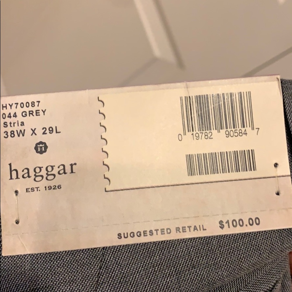 Haggar Grey Dress Pants - Picture 2 of 4